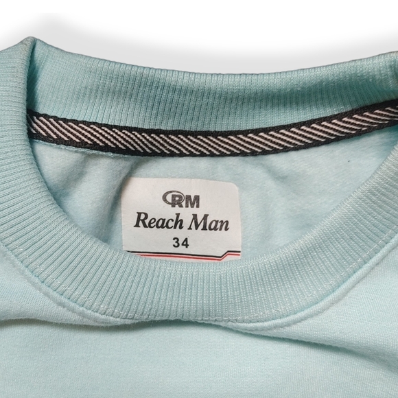 REACH MAN - Never Worn Gents Light Blue Sweatshirt - Picture 2 of 10
